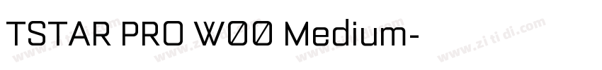 TSTAR PRO W00 Medium字体转换